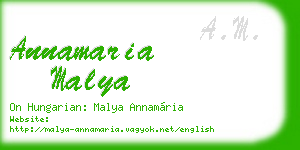 annamaria malya business card